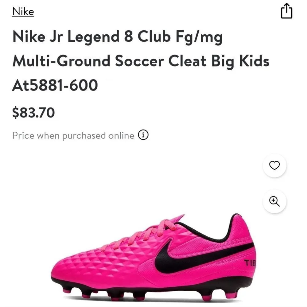 Nike Tiempo Legend 8 Club FG Soccer Cleats – Pink Blast